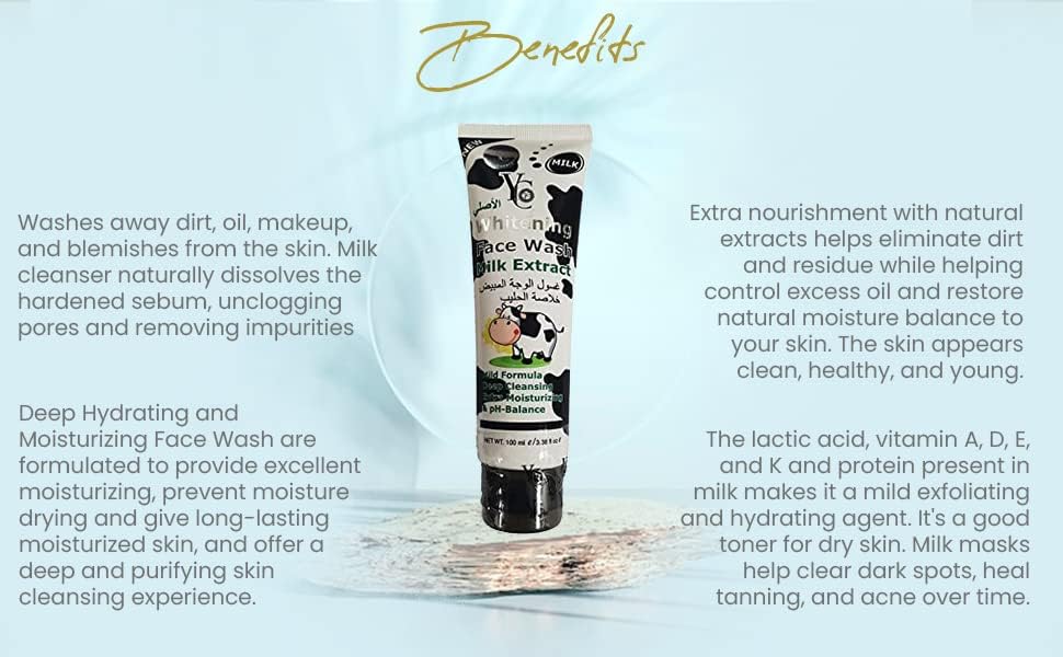 YC Whitening Face Wash Milk Extract