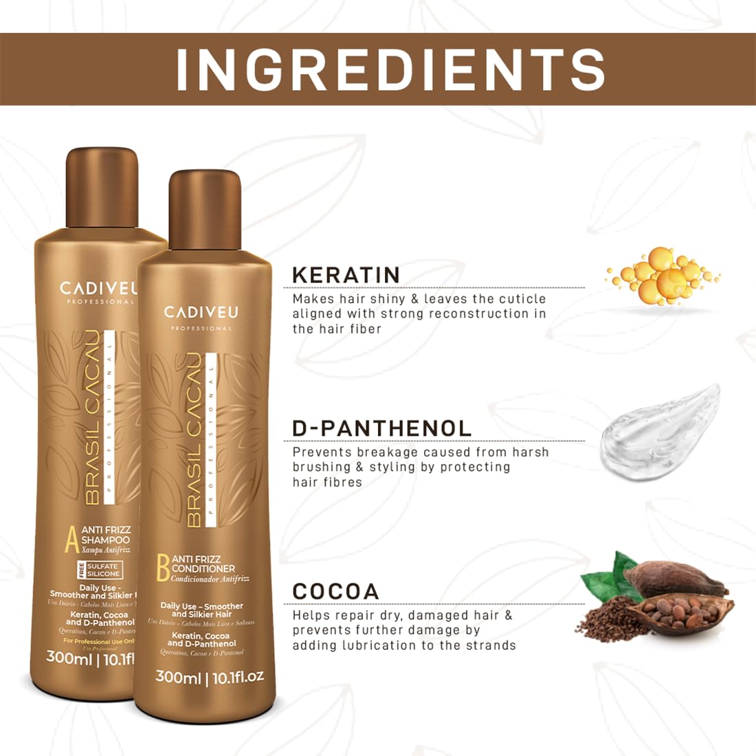 Brasil Cacau Anti-Frizz Shampoo & Conditioner