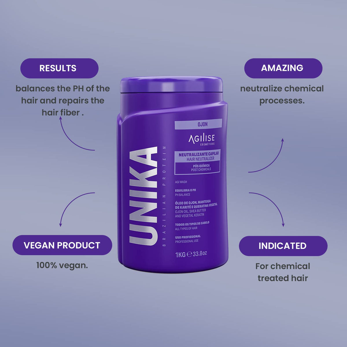 Unika Ojon Hair Straightener Keratin Treatment