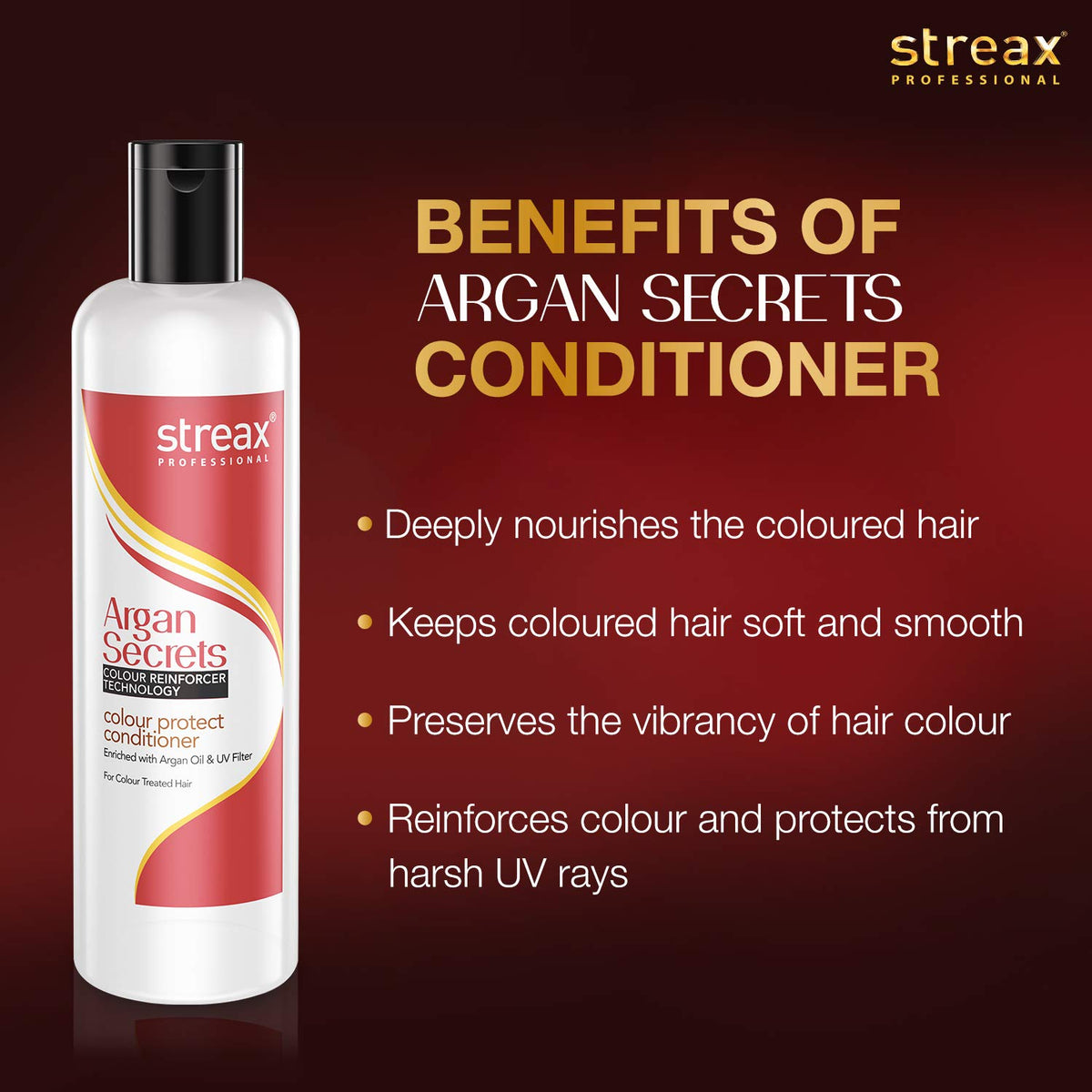 Streax Argan Secrets Color Protect Conditioner