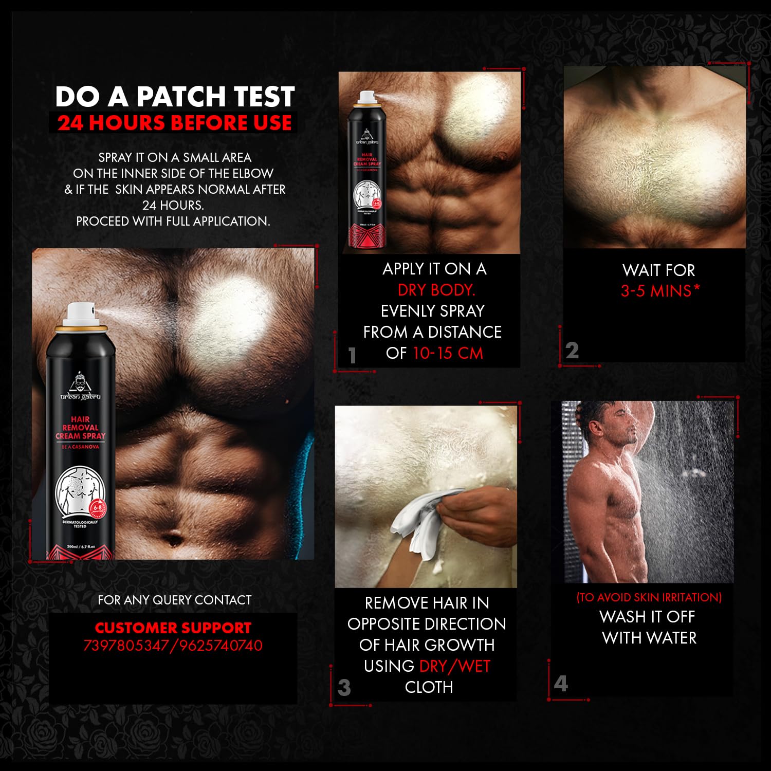Urban Gabru Hair Removal Cream Spray Casanova