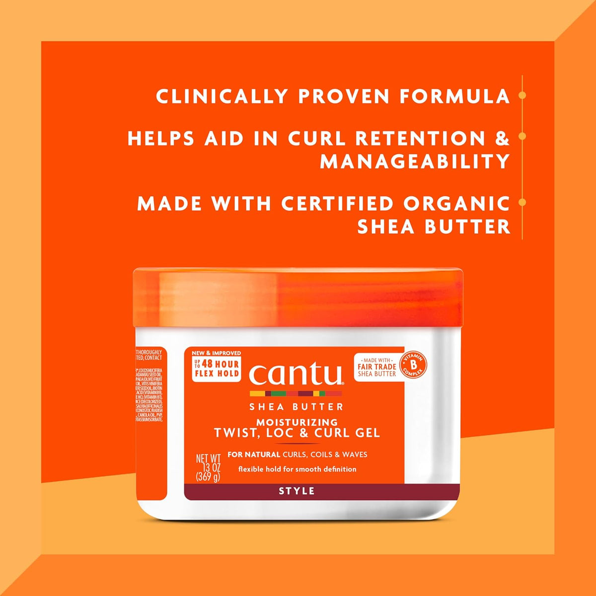 Cantu Moisturizing Twist, Loc & Curl Gel