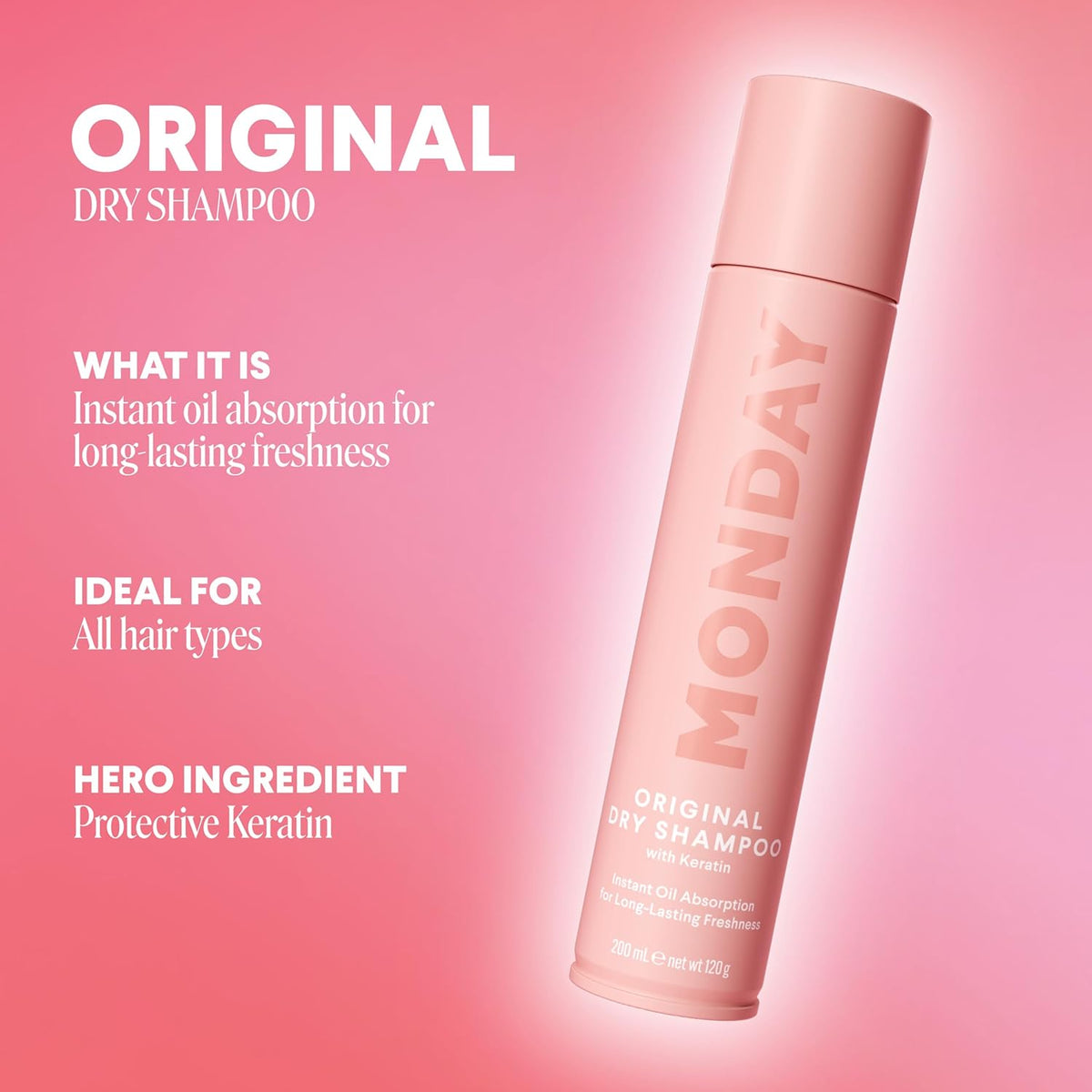 Monday Original Dry Shampoo with Keratin