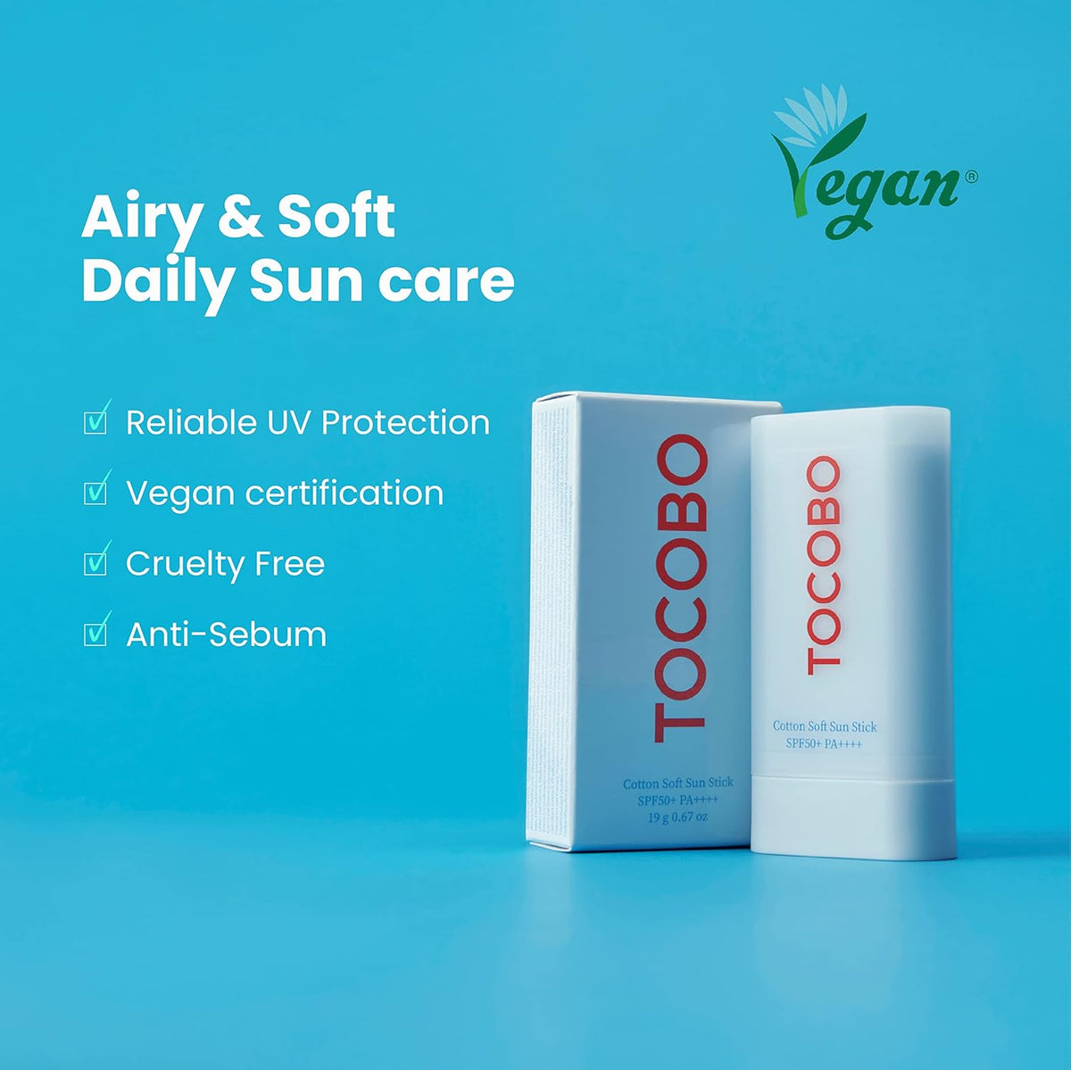 Tocobo Cotton Soft Sun Stick 19g/0.67 oz