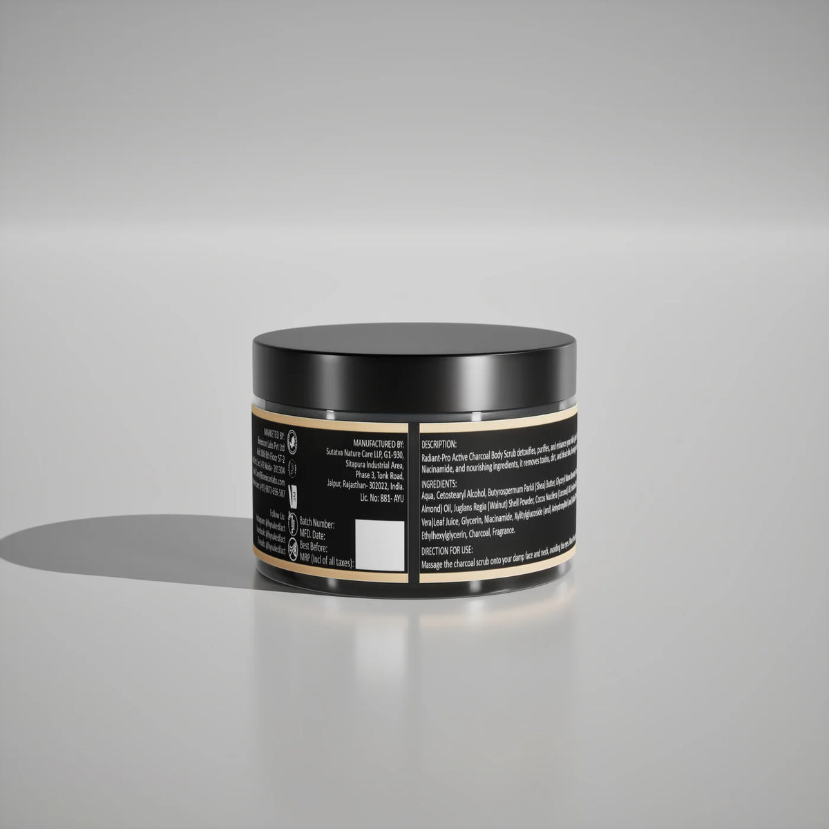 Radiant-Pro Charcoal Scrub