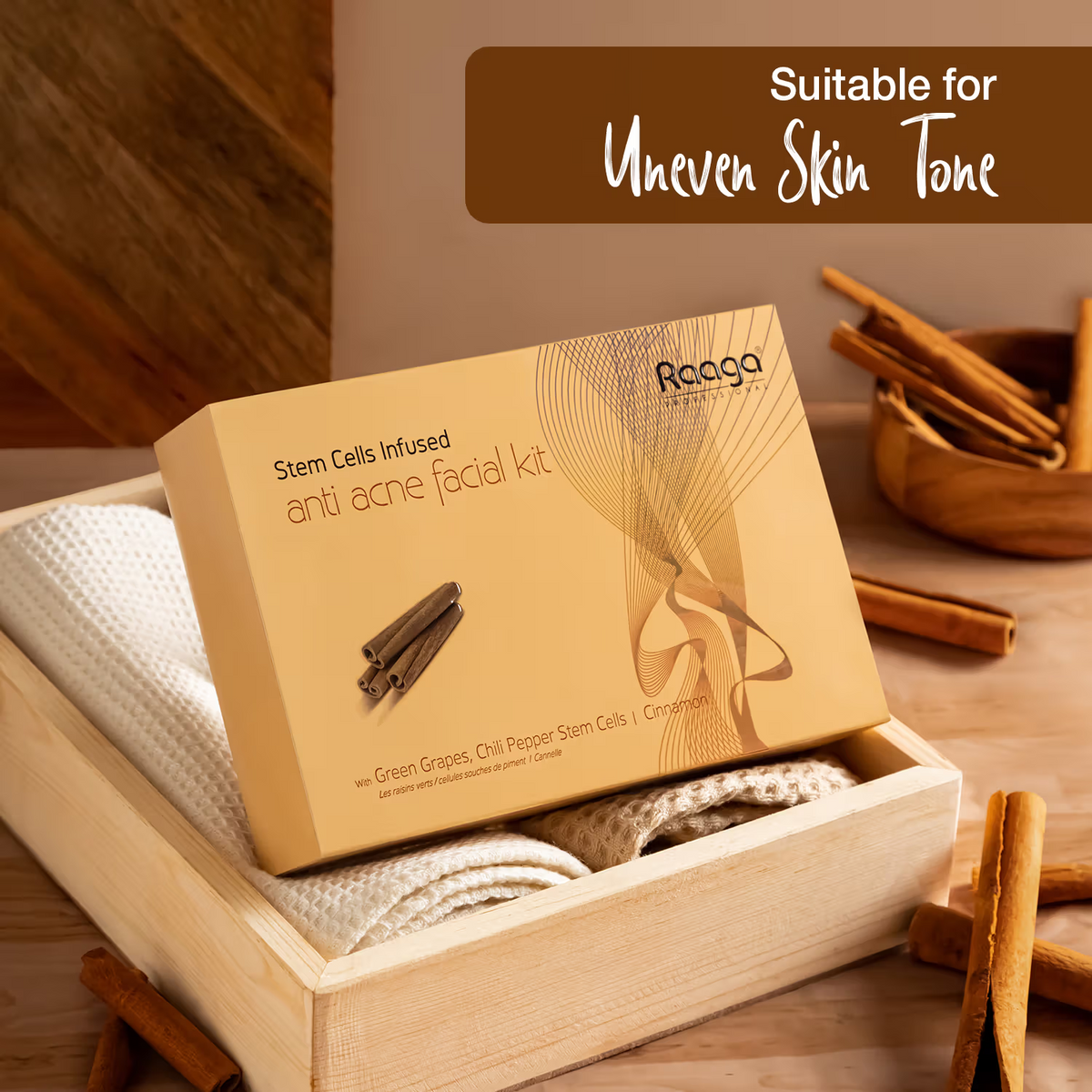 Raaga Stem Cell Infused anti-acne facial kit