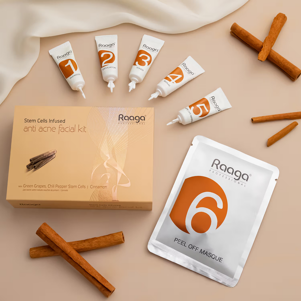 Raaga Stem Cell Infused anti-acne facial kit