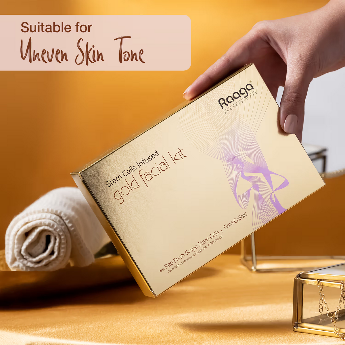 Raaga Stem Cell Infused gold facial kit