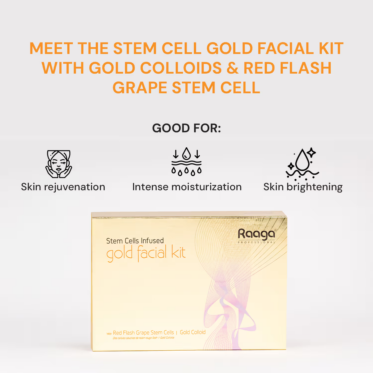Raaga Stem Cell Infused gold facial kit