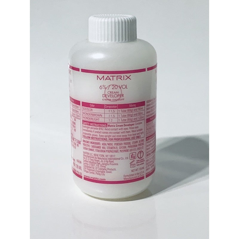 Matrix 20 VOL 6% Crème Oxydant Developer 135 ML