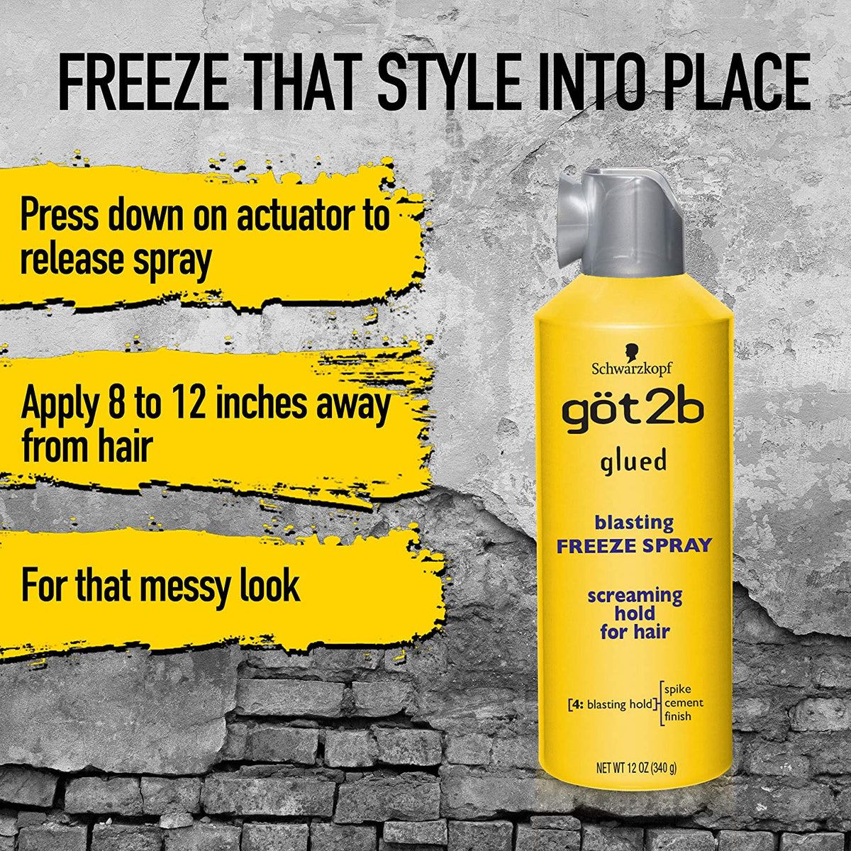 Schwarzkopf got2b Glued Blasting Freeze Spray 300 ML