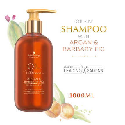 Schwarzkopf Oil Ultime Argan & Barbary Fig Oil in Shampoo 1L