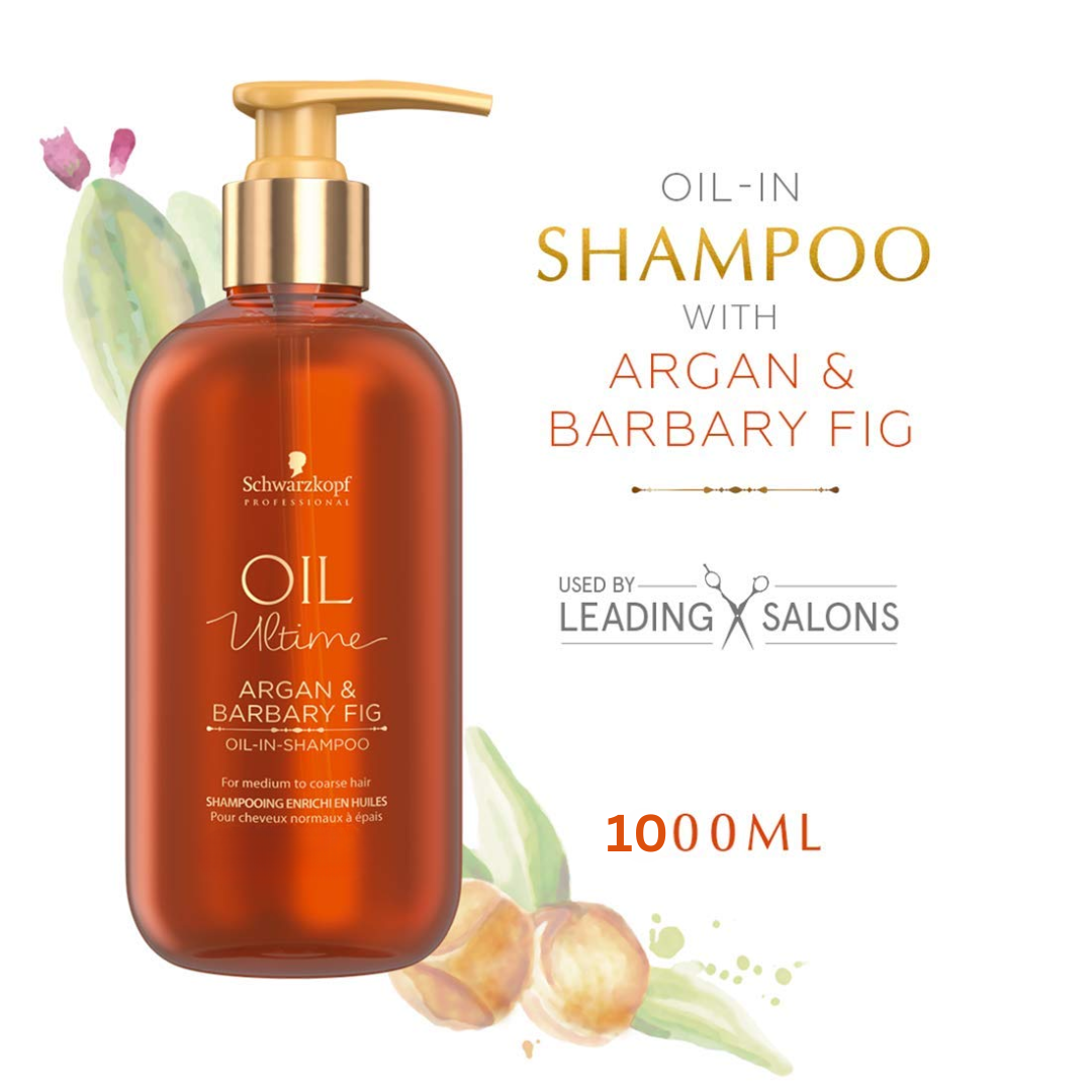 Schwarzkopf Oil Ultime Argan & Barbary Fig Oil in Shampoo 1L