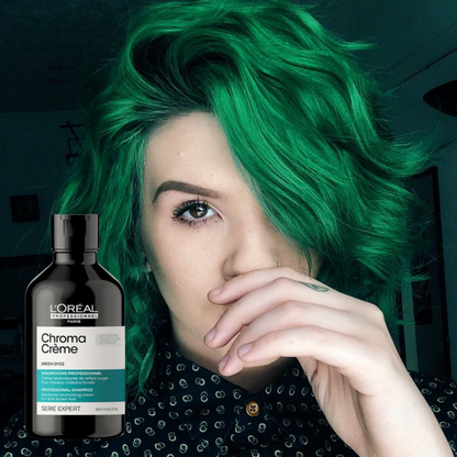 L'OREAL SERIE EXPERT CHROMA CREME SHAMPOO GREEN DYES 