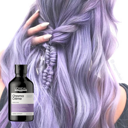 L'OREAL SERIE EXPERT CHROMA CREME SHAMPOO PURPLE DYES