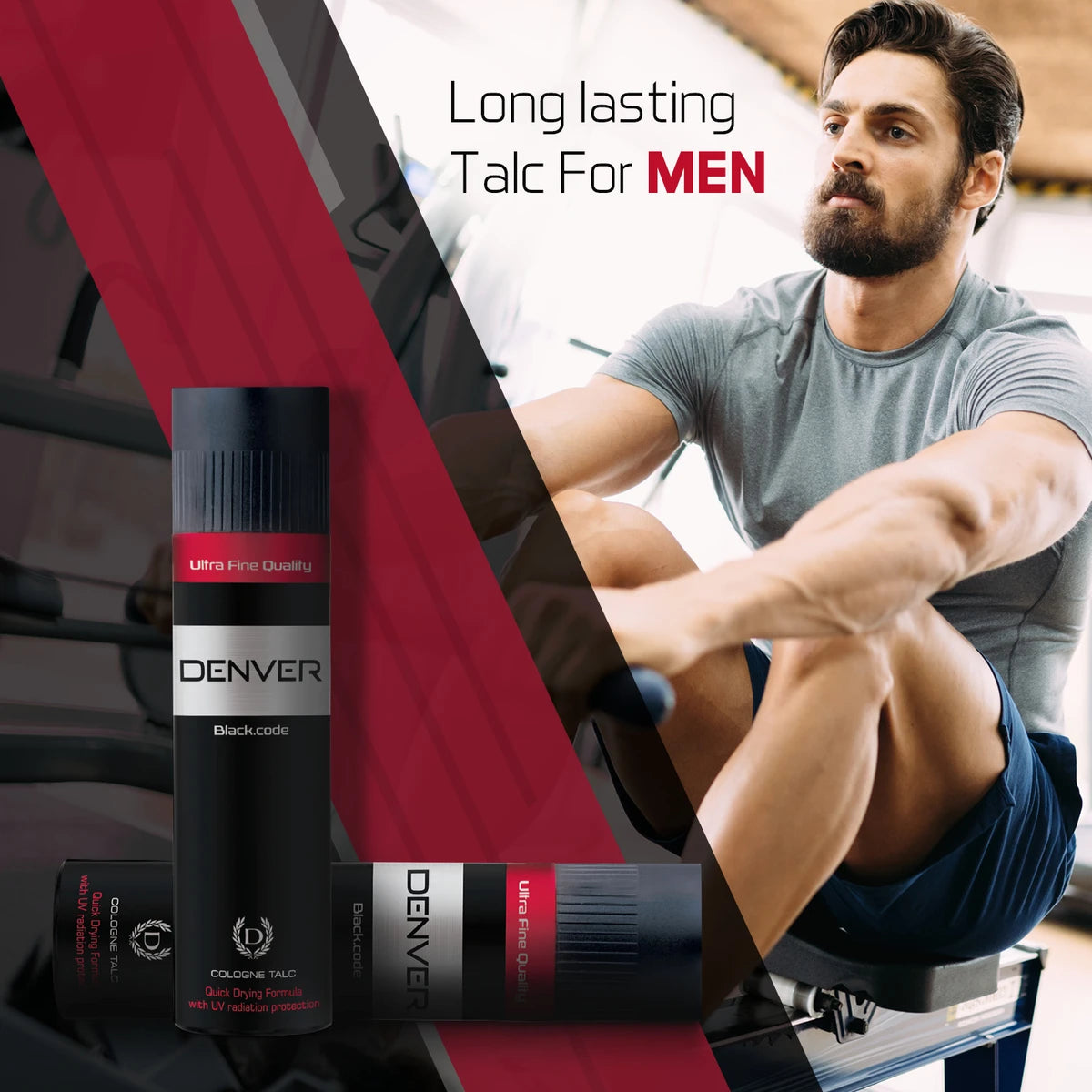 Denver Black Code Cologne Talc
