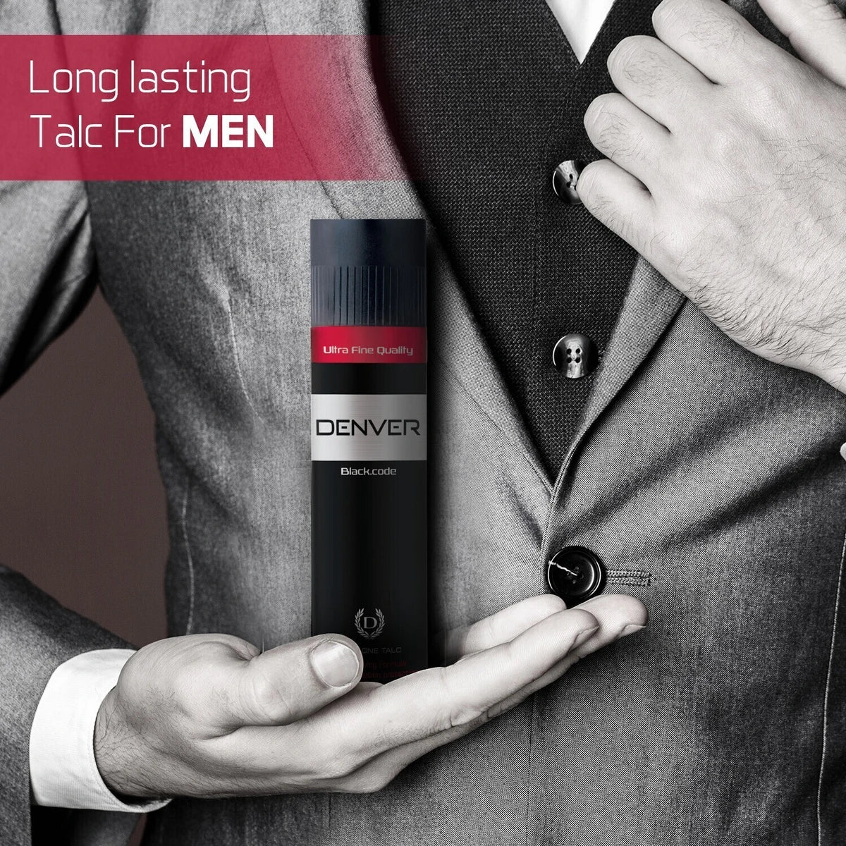 Denver Black Code Cologne Talc