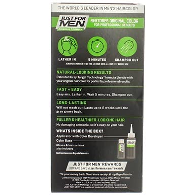 Just For Men- H 55 (Real Black) Brush In Color Gel