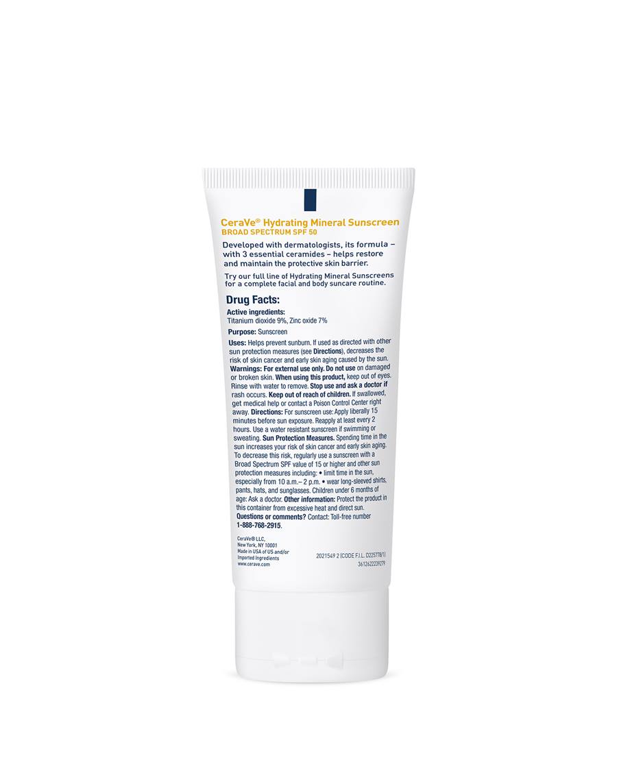 Hydrating Mineral Sunscreen Broad Spectrum SPF50