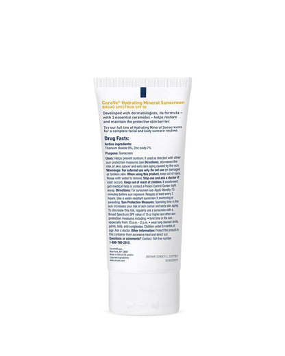 Hydrating Mineral Sunscreen Broad Spectrum SPF50