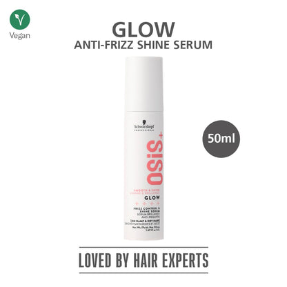 A hair serum that helps calm frizz and style your hair with shine.