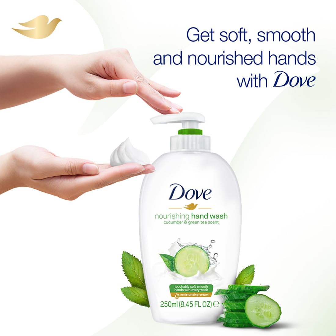 Dove hand wash cucumber & green tea scent