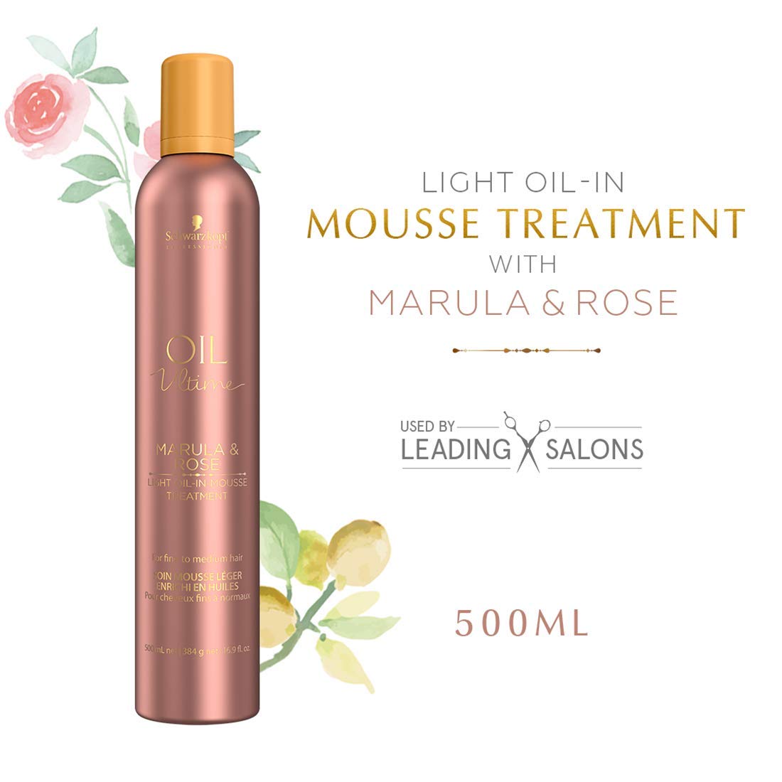 Schwarzkopf Oil Ultime Marula & Rose Mousse treatment 500ml