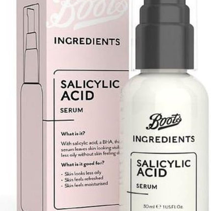 Boots Ingredients Salicylic Acid Serum 30 ml