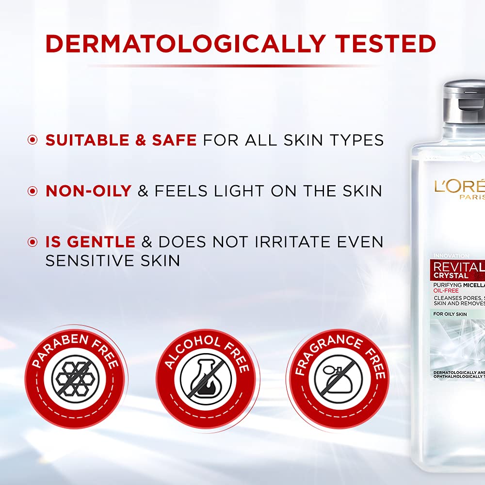 L'oreal Paris Revitalift crystal Micellar Water 95 ml travel pack