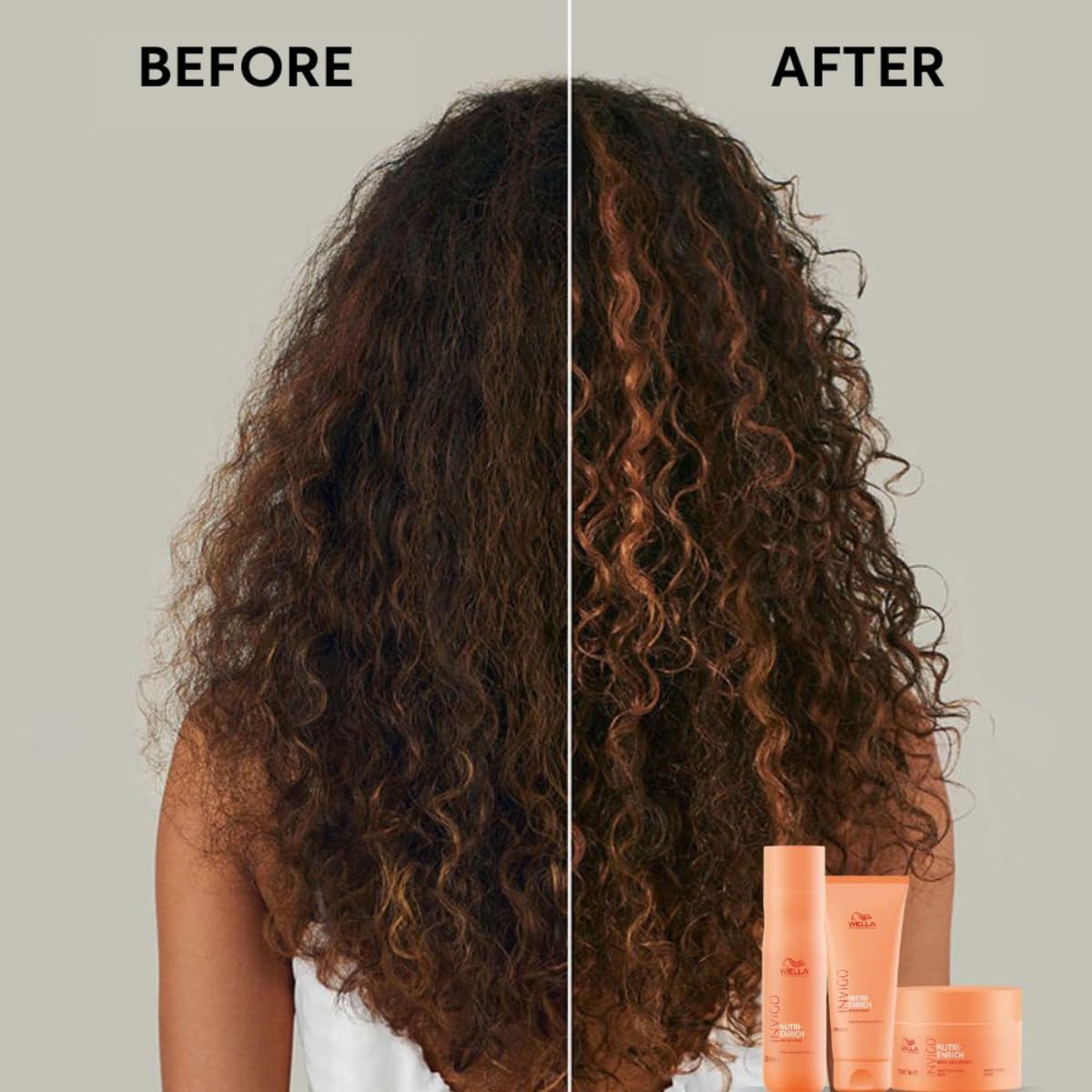 Invigo Nutri-Enrich Deep Nourshing Conditioner before and after