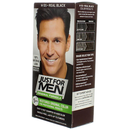 Just For Men- H 55 (Real Black) Brush In Color Gel