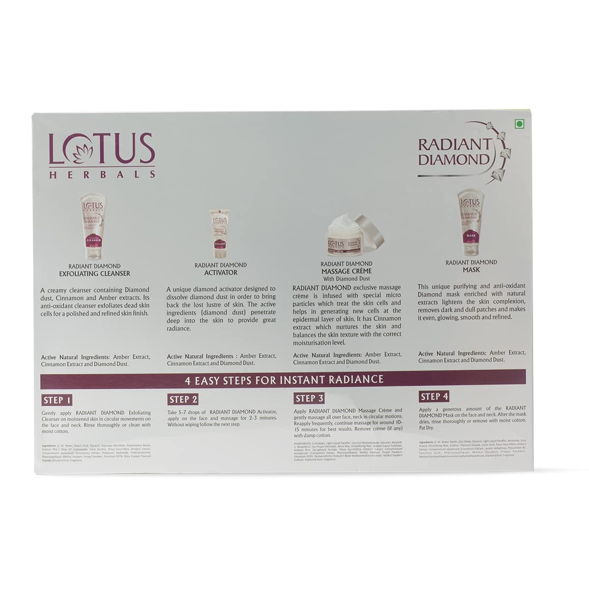 Lotus Radiant Platinum Facial Kit