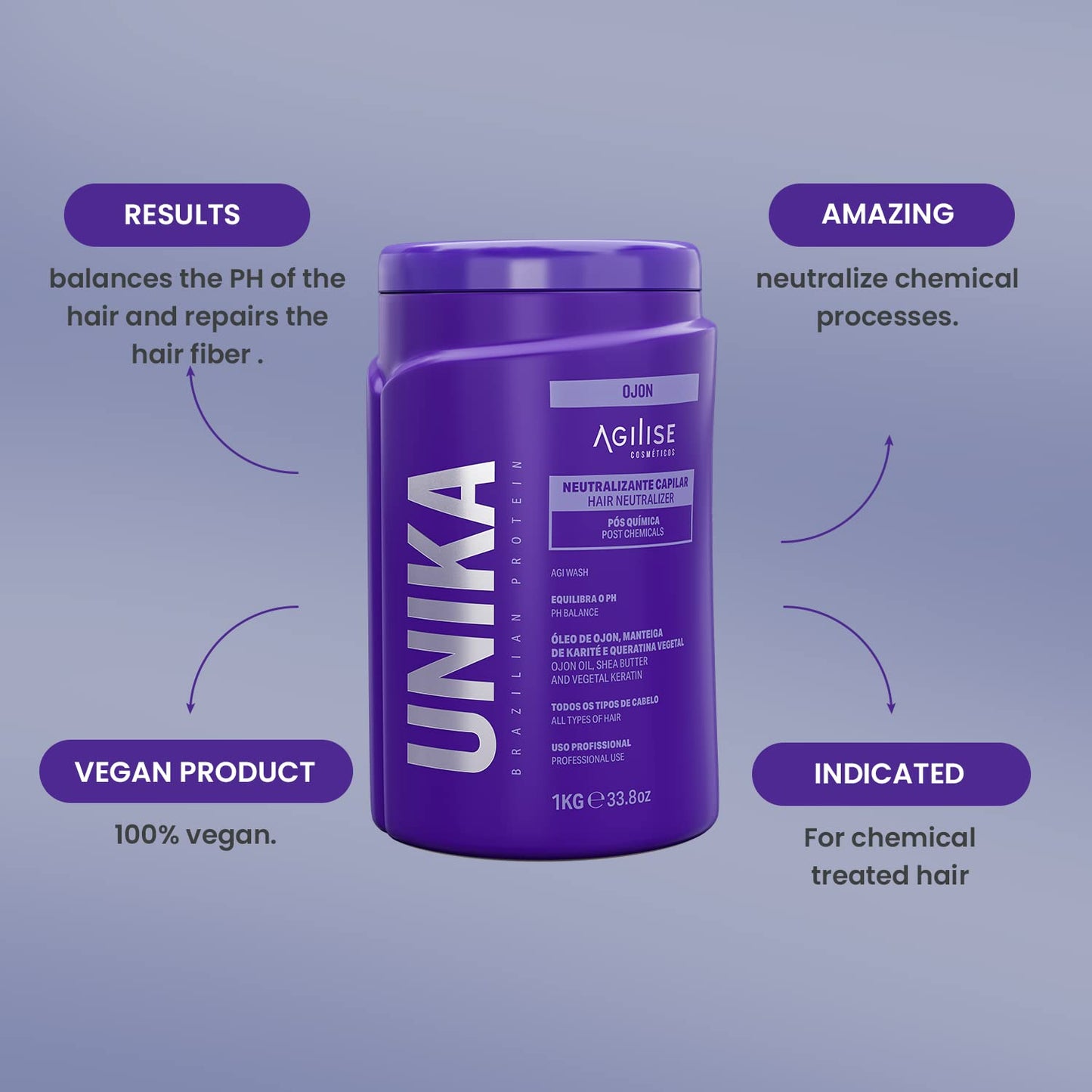 Unika Ojon Hair Straightener Keratin Treatment