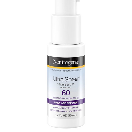 Neutrogena Ultra Sheer Moisturizing Face Serum