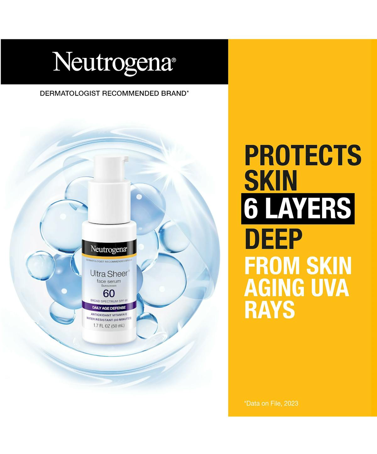 Neutrogena Ultra Sheer Moisturizing Face Serum