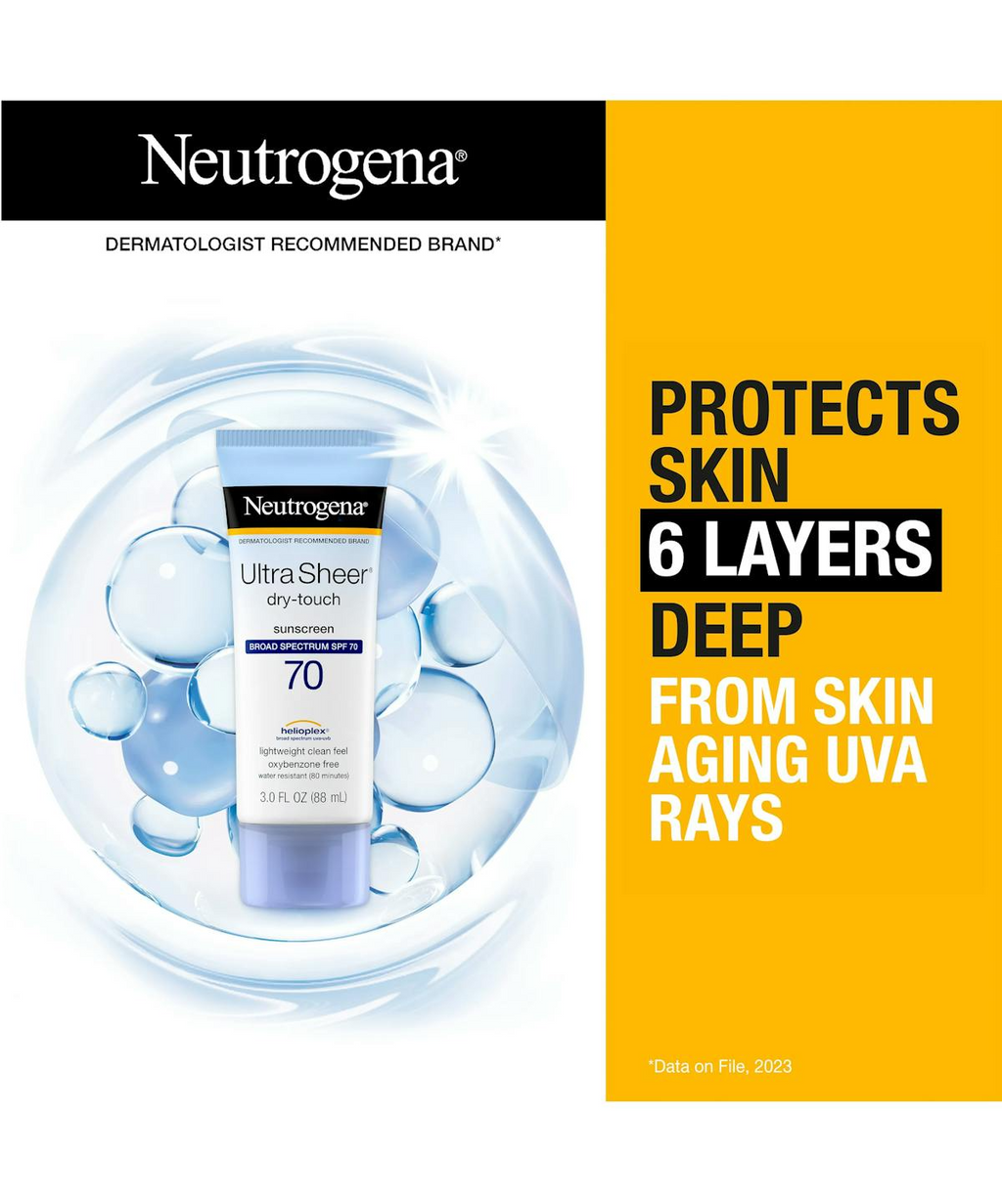 Neutrogena Ultra Sheer dry-touch Sunscreen SPF 70