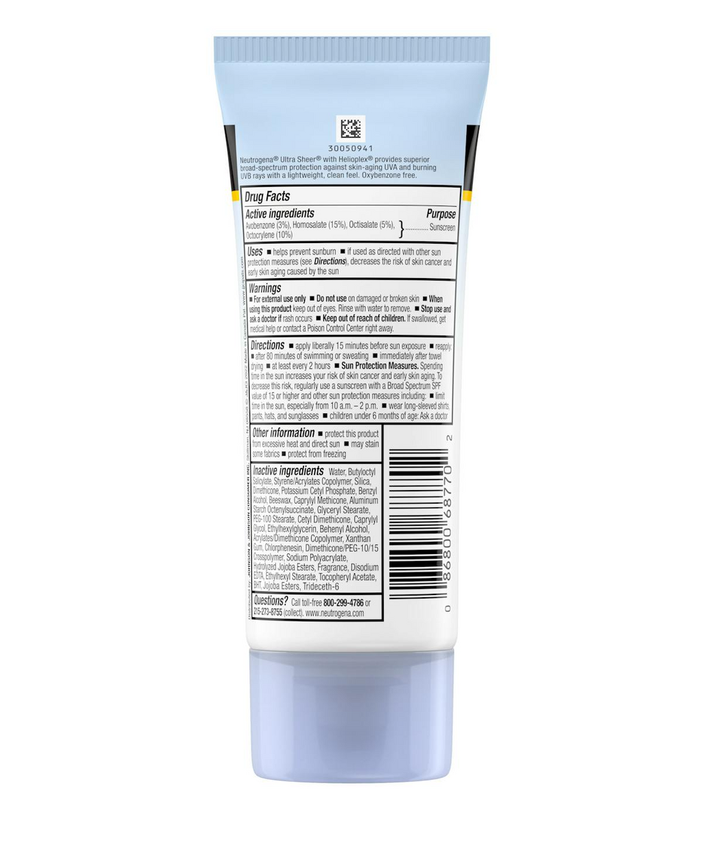 Neutrogena Ultra Sheer dry-touch Sunscreen SPF 70