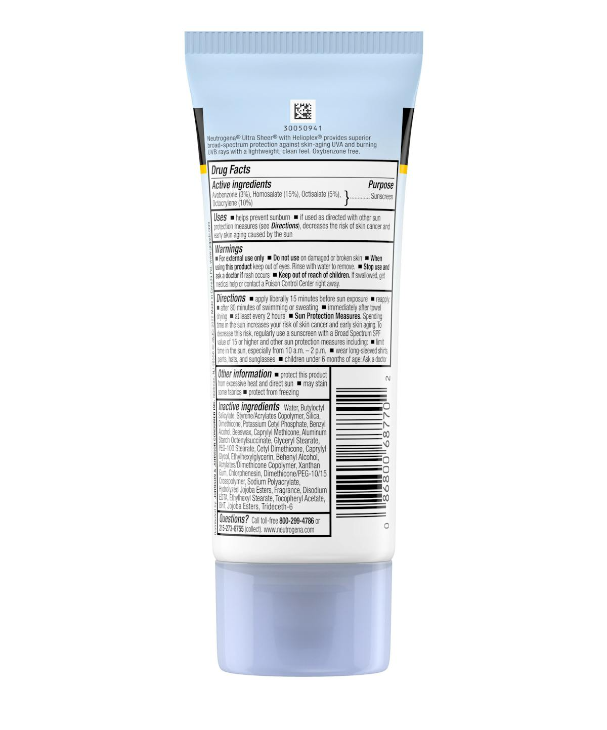 Neutrogena Ultra Sheer dry-touch Sunscreen SPF 70