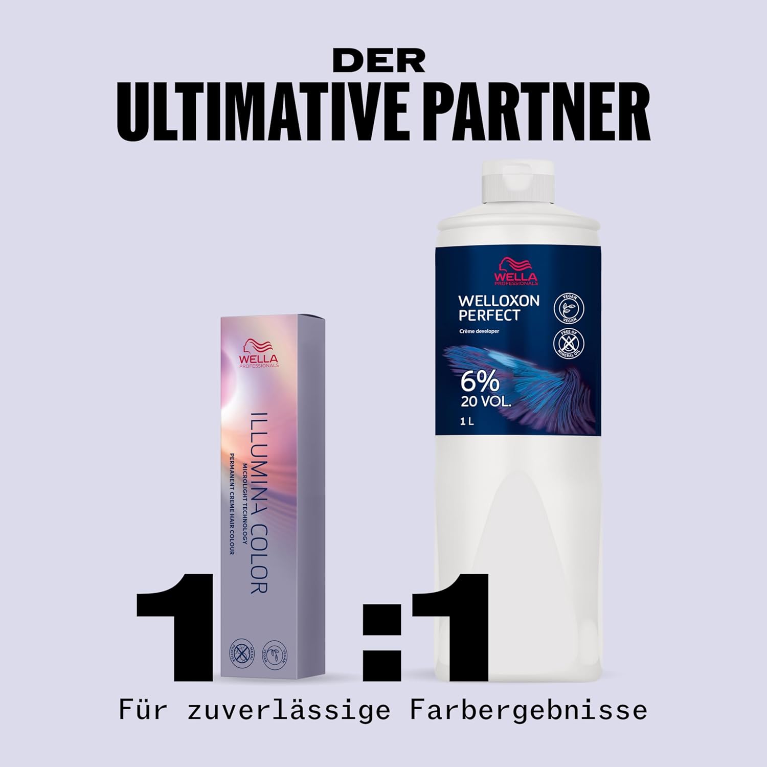 Wella Illumina hair Color with developer mixing ratio