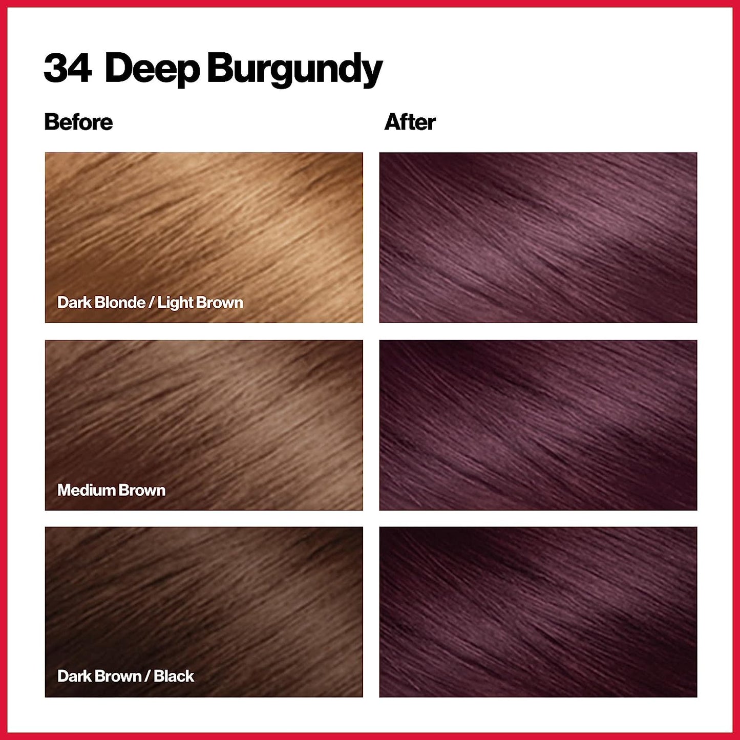 Revlon ColorSilk No.34 Deep Burgundy