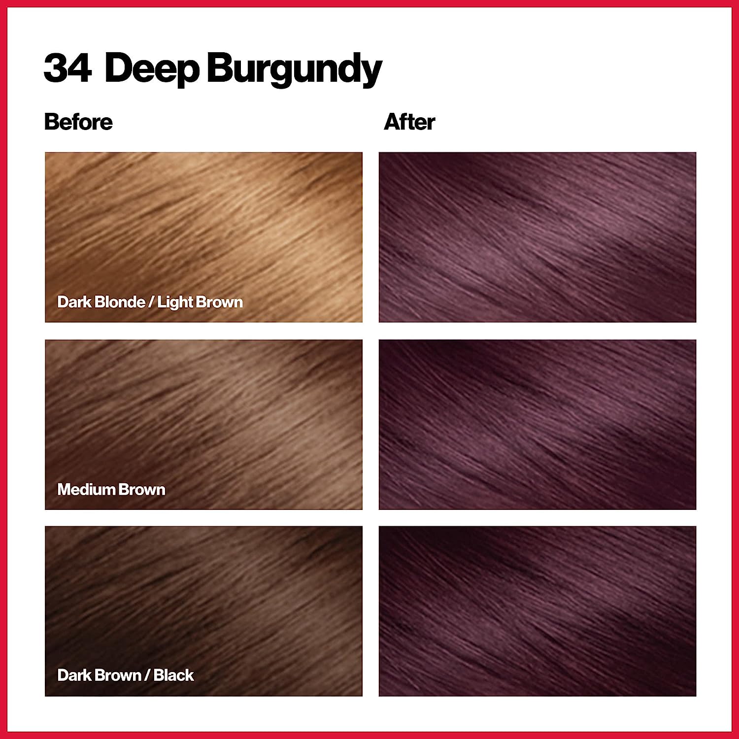 Revlon ColorSilk No.34 Deep Burgundy