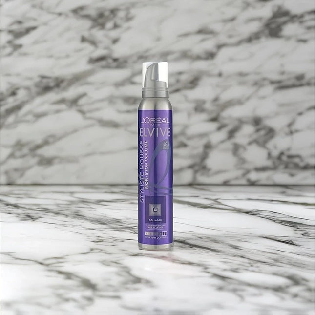 Loreal Elvive Extra Volume 48H Hold Styliste Mousse 200 ML