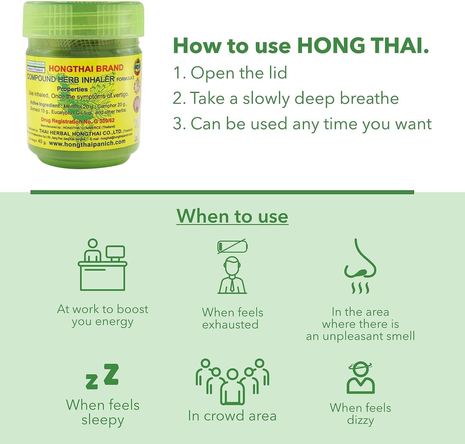 Hong Thai Traditional Thai Herbal Inhalant