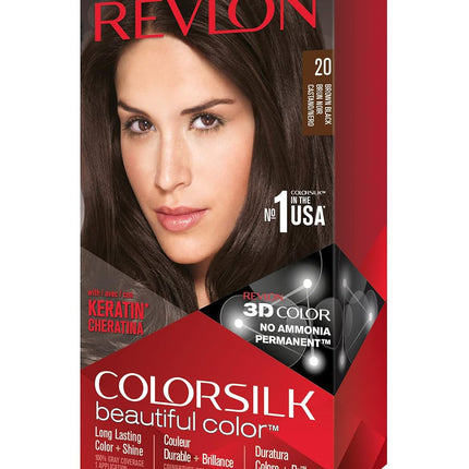 Revlon ColorSilk 20 Brown Black