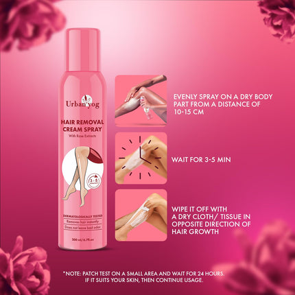 Urban Yog Painless Hair Removal Cream Spray