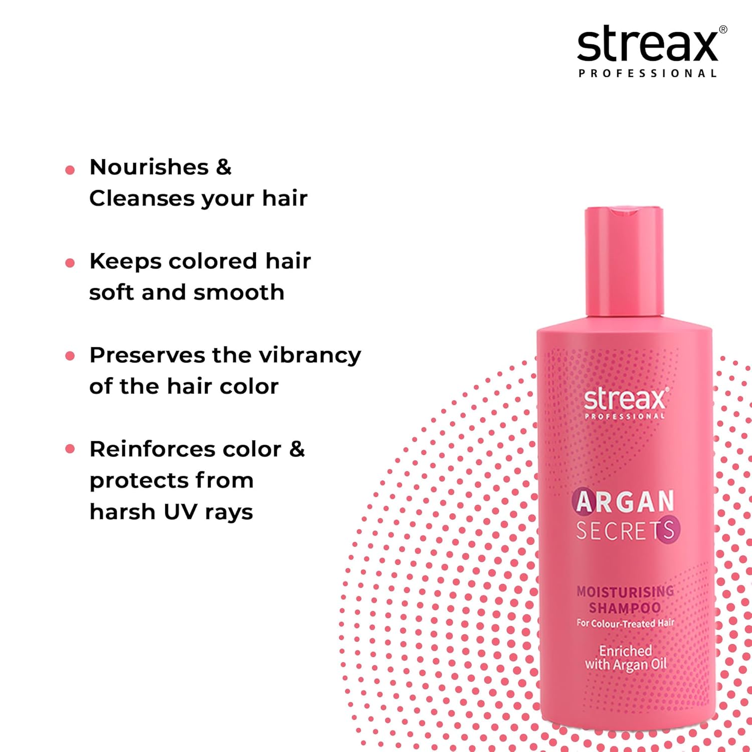 Streax Professional Argan Secrets Moisturising Shampoo