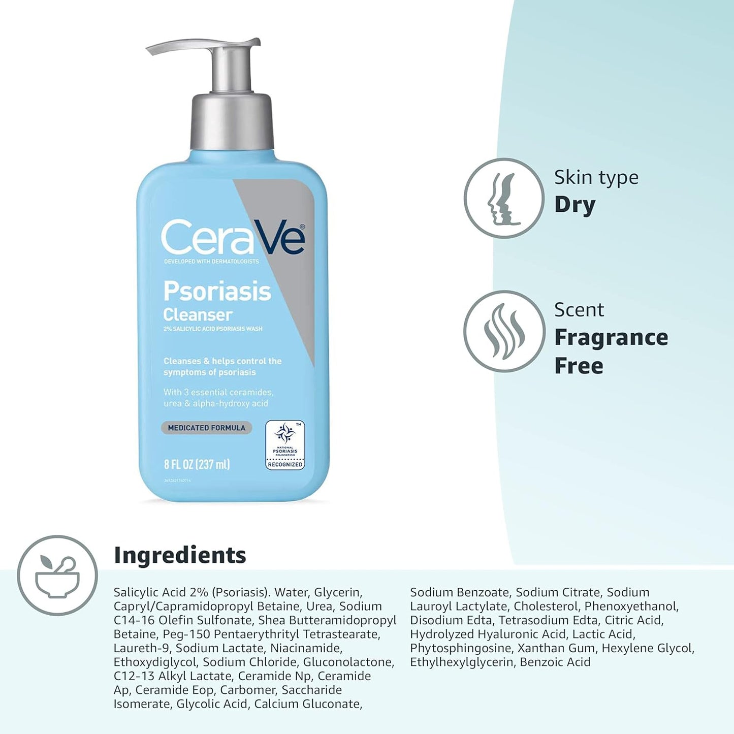 CeraVe Psoriasis Cleanser 8 FL
