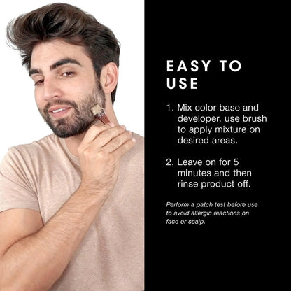 Mustache, Beard & Hair color Brush Set of 5 brushes.