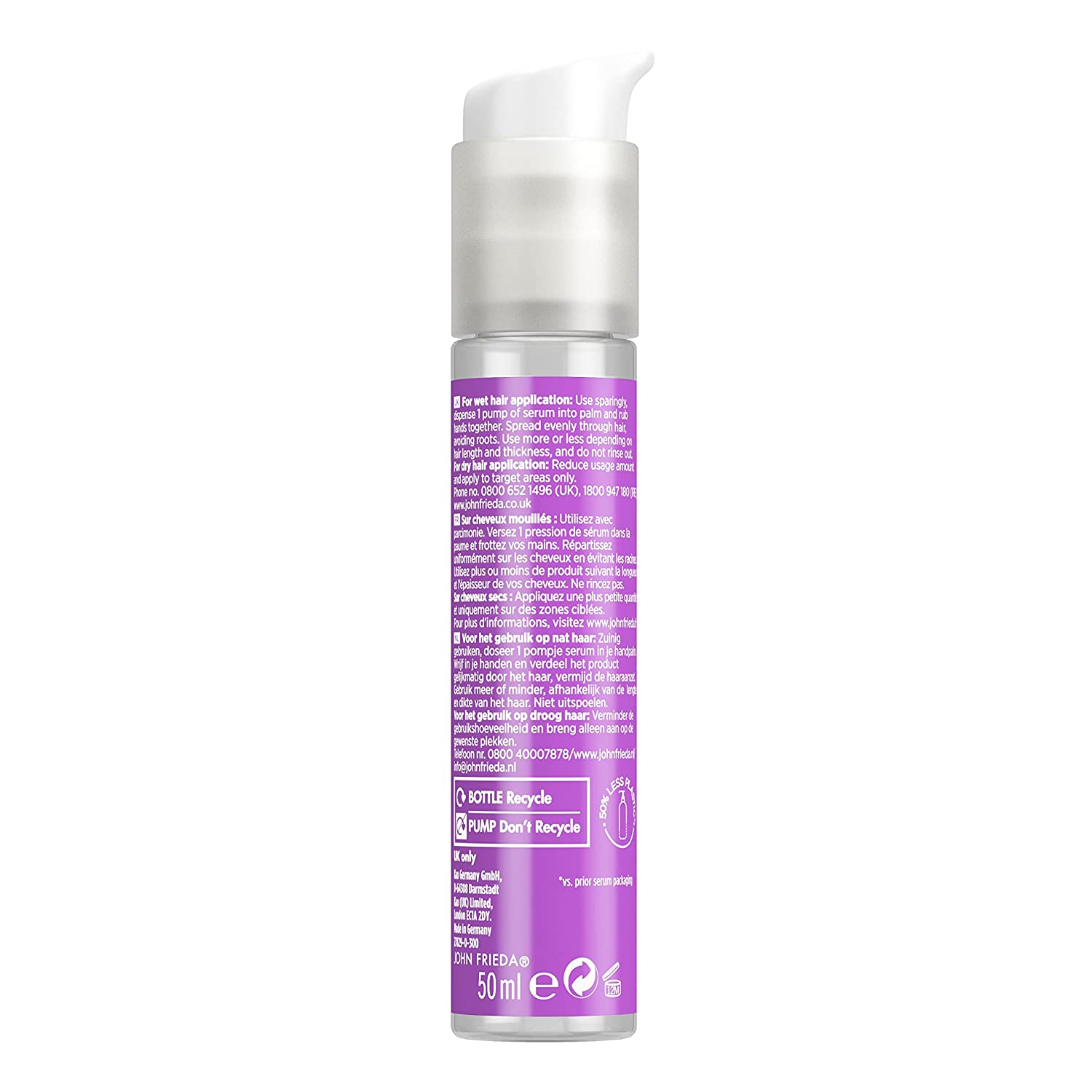 John Frieda Frizz Ease Extra Strength Serum New