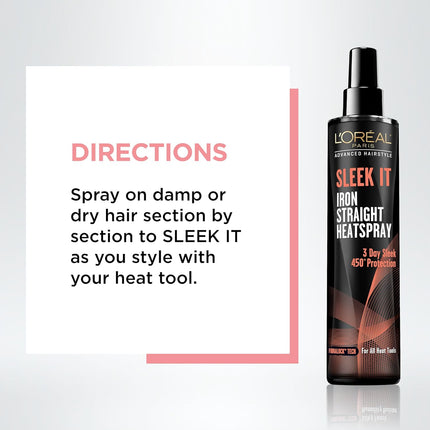 Loreal Sleek It Iron Straight Heatspray